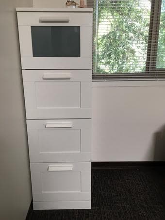 Tall White Dresser 1