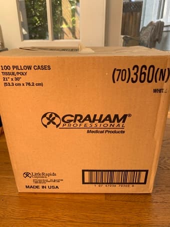 Disposable pillow cases, new in box 1