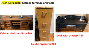 furniture sale, new stuff added - cheap & good, everything must go 1