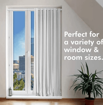 curtains and tension rod room divider brand new drill free 3