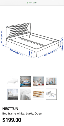 Very new Ikea Bed Frame, Mattress and 5-Drawers Chest, Oak Creek 2