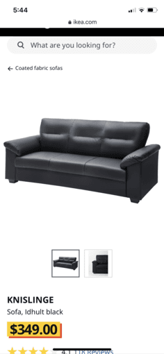 Ikea 3 Seater Sofa 2