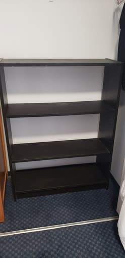 black bookshelf- $5 1