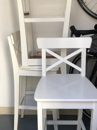 INGOLF Bar stool with back rest 2
