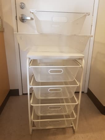 4-tier storage + silverware drawer organizer 1