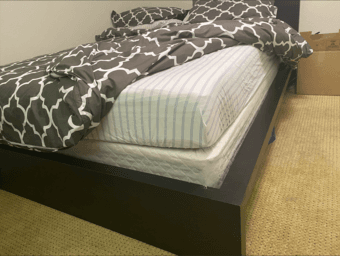 Queen Bedframe, Mattress and Boxspring - Great condition 2