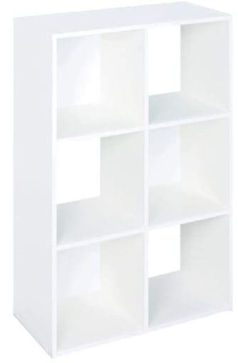 6 Cube White Shelves 1