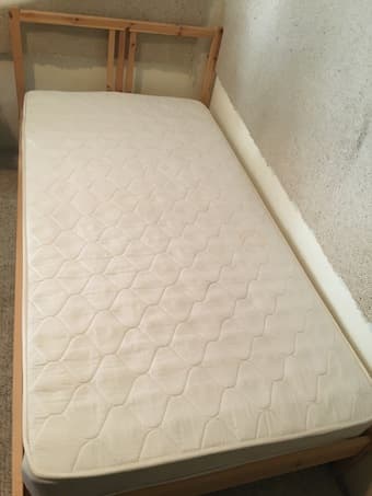 Twin bed with mattress 1