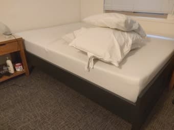 Queen bed frame and mattress for $40 in escondido village 1
