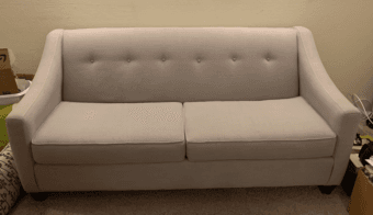 Comfortable grey couch 1