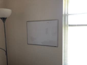 whiteboard w/ markers/supplies 1