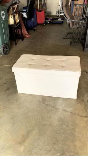 Beautiful large storage ottoman 2