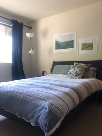 Full bed frame and mattress in great condition for sale 1