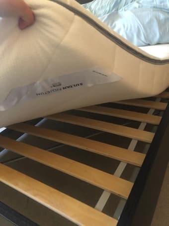 Full bed frame and mattress in great condition for sale 2