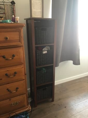 Beautiful tall bookcase/storage 1