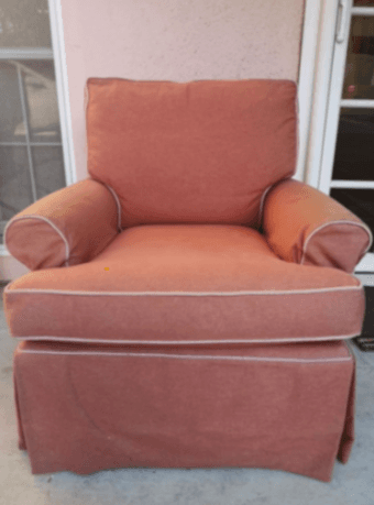 Fabric armchair rocking chair revolve accent chair 1