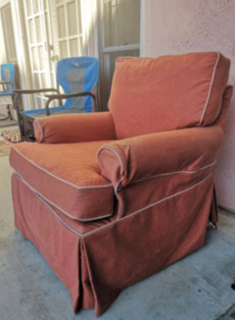 Fabric armchair rocking chair revolve accent chair 2