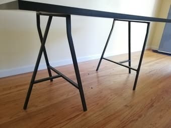 LINNMON / LERBERG IKEA Table, desk black-brown 2