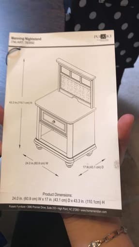 Solid wood nightstand 2