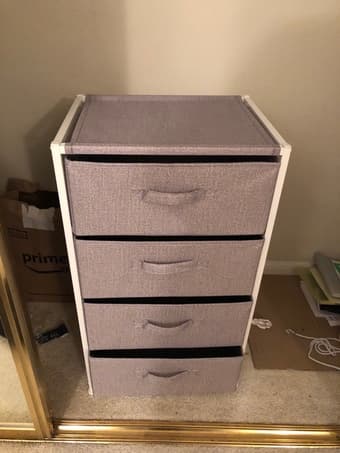Vertical 4 shelf organizer unit 1