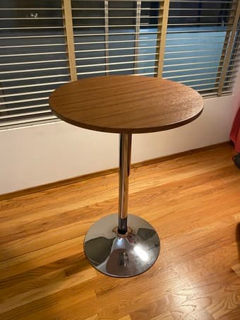 Only Today! Adjustable Height Rounded Bar Table -- from $60 to $30 2