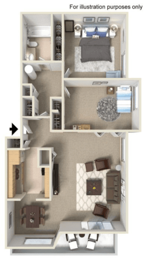 Oak creek 2b1b apartment for sublease (Not Stanford student housing) 1