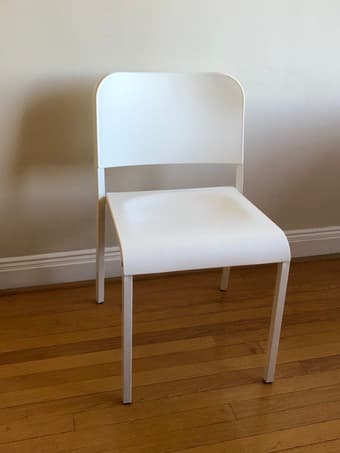 IKEA bookcase and chairs 1