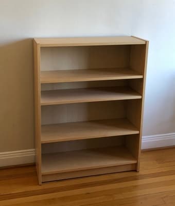 IKEA bookcase and chairs 2