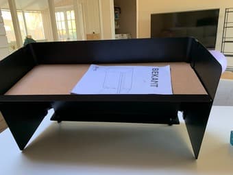 IKEA Bekant Desk Top Shelf (Black) 1