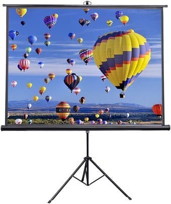 Portable Projector + 84 inch Portable Screen 1