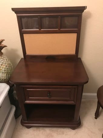 Solid wood nightstand 1