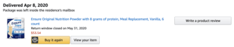 Ensure Original Nutrition Powder, 5 count 2