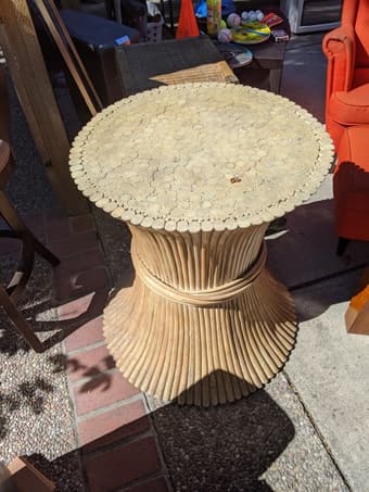 Bamboo side table 1