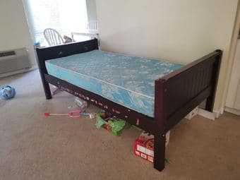 full size bed with mattress 1
