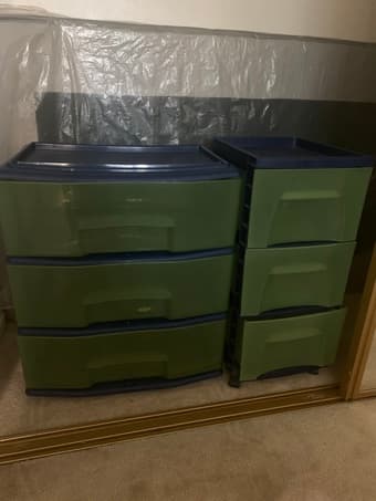 Desks, Chairs*2, Big Trash Can, Twin Size Mattress, Every item $10 2