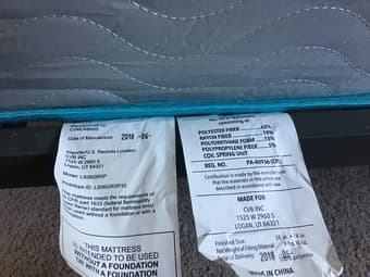 twin size bed frame & mattress 2