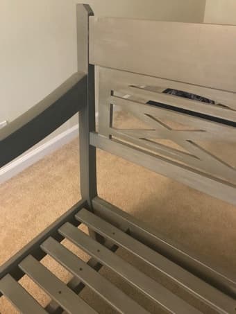 Gray Wood Indoor Daybed 3