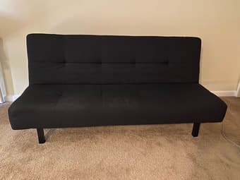 Black IKEA sleeper sofa - lightly used 1