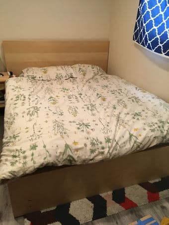 Queen ikea bed 1