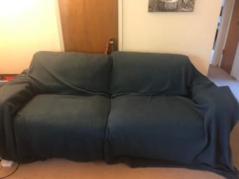 FREE Pair of Matching Black Couches 3