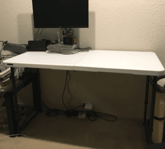 Moving sale: Folding table, Rice cooker, Stool 1