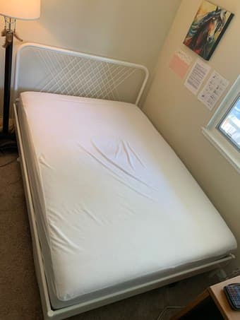 [LIKE NEW] Full bed frame & mattress 1