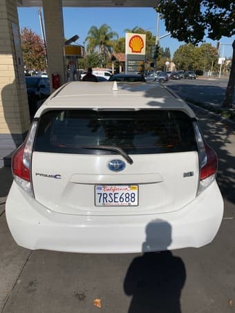 Toyota Prius C -- Hybrid -- White -- only 65K miles 2