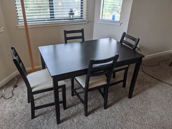 IKEA table plus 4 chairs 2