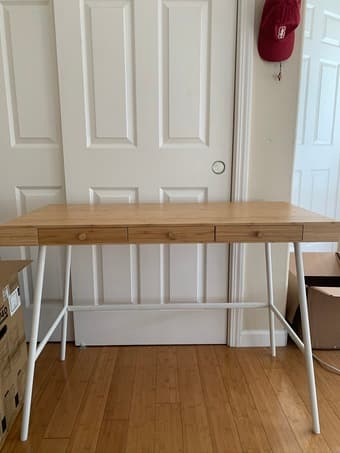 IKEA desk + chair for sale 1