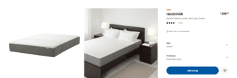 IKEA Mattress and Bed Frame Queen Size - $150 (mountain view) 1
