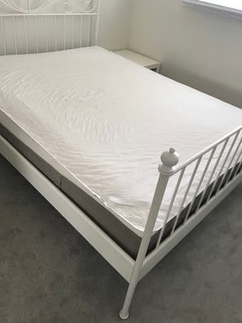 IKEA Mattress and Bed Frame Queen Size - $150 (mountain view) 2