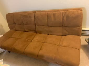$100 Caramel Futon in great condition (save $120!) 1