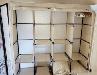Cloth organization shelf 1