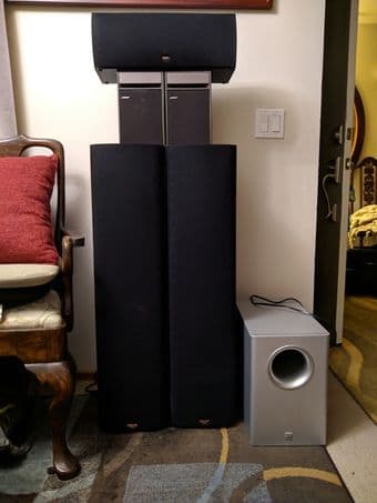 Surround Sound 5.1 home theater system: Klipsch +Bose 1